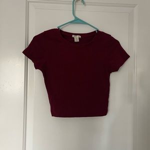 Bozzolo Burgundy crop top